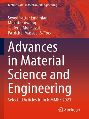 cover image of Advances in Material Science and Engineering